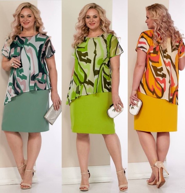 Комплект, платье, блузон Shetti 4054