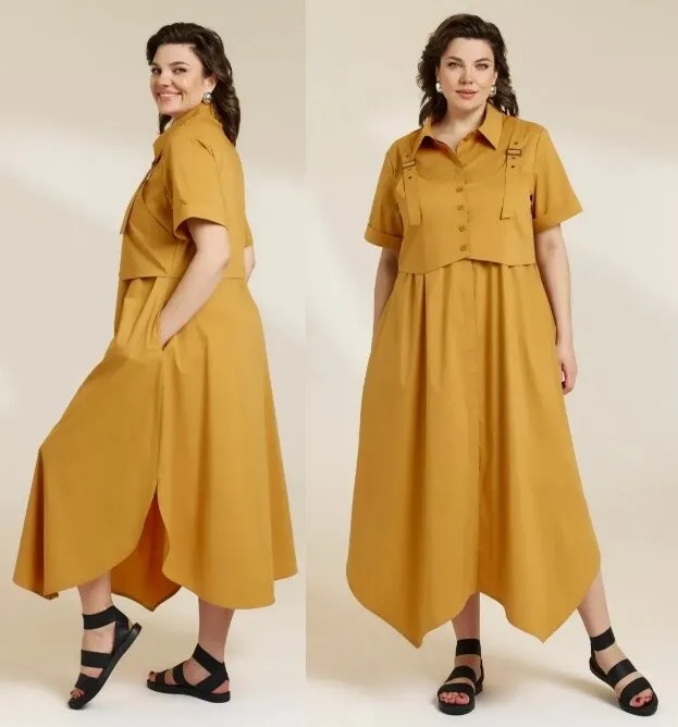 Платье, жилет DiliaFashion 0860