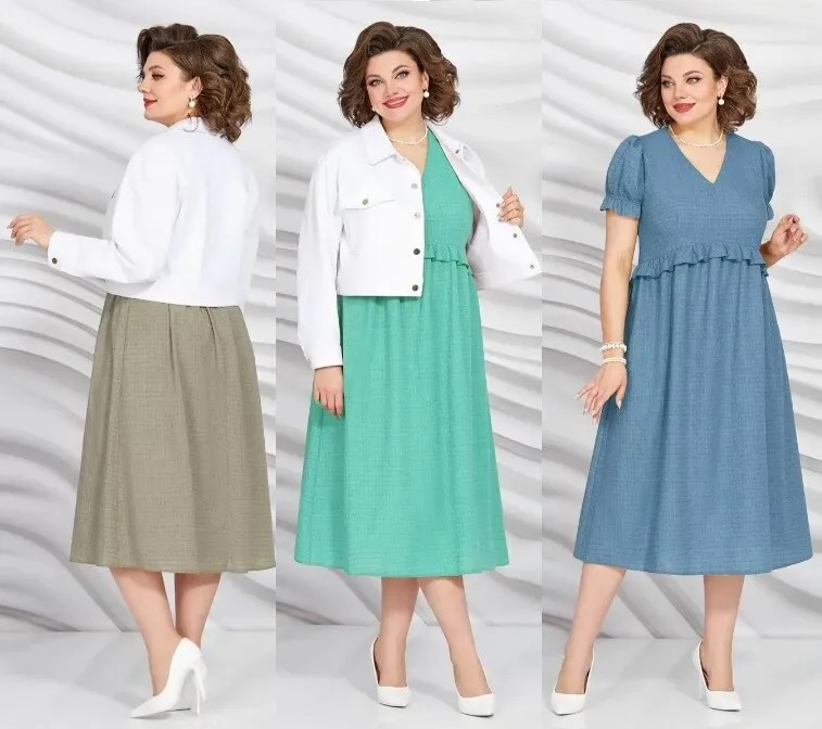 Комплект, платье, куртка Mira Fashion 5417А