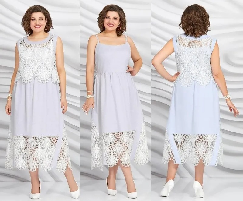Комплект, сарафан, блуза Mira Fashion 5422