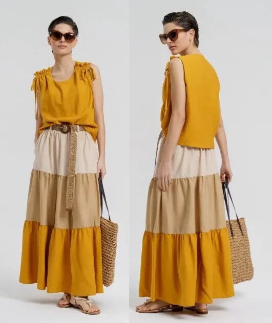 Комплект, блуза, юбка Deesses 2307