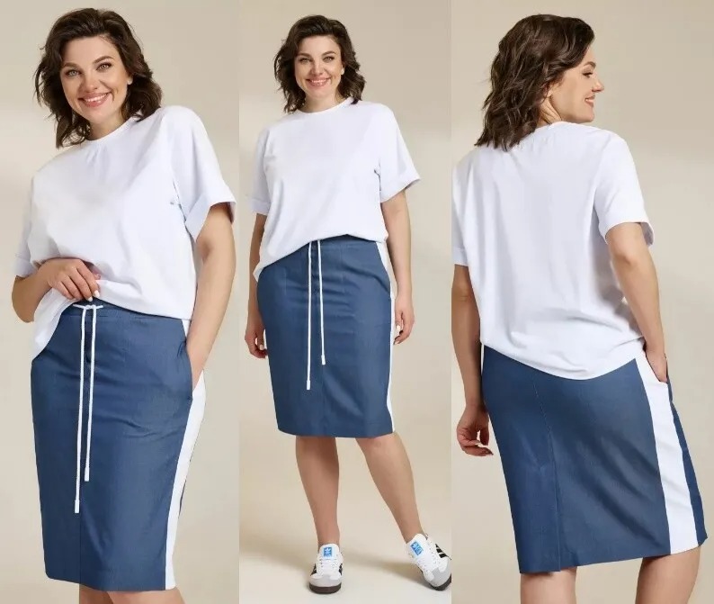 Комплект, футболка, юбка Dilia 0852