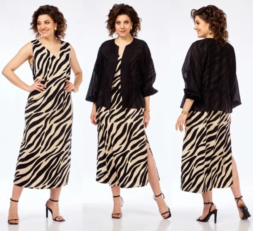 Комплект, платье, блуза Diamant 2052