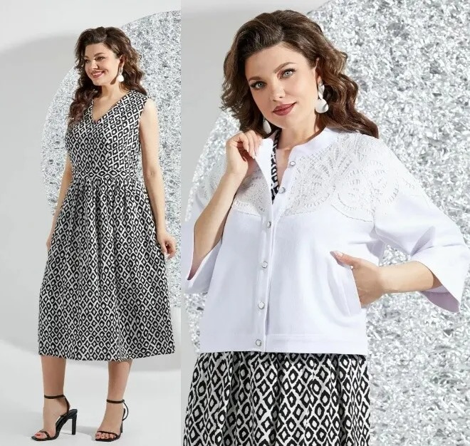 Комплект, платье, куртка Mira Fashion 5548