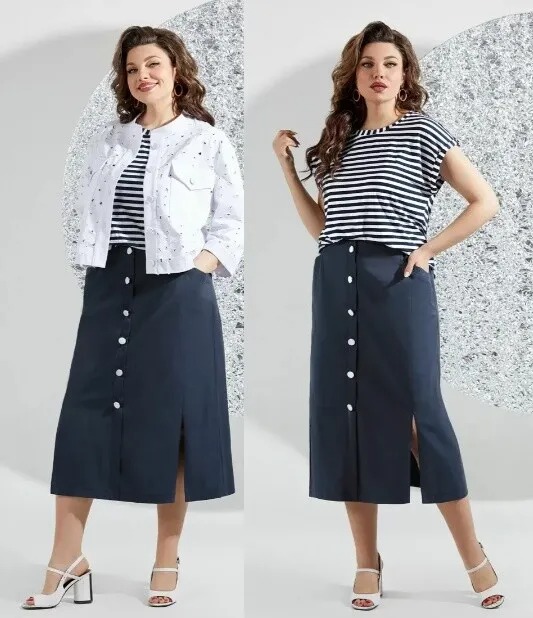 Комплект, майка, юбка, куртка Mira Fashion 5547
