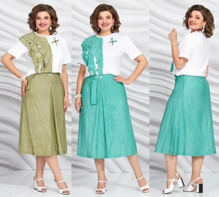 Комплект, майка, юбка Mira Fashion 5423