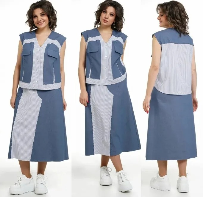 Комплект, жилет, юбка Alani Collection 2322