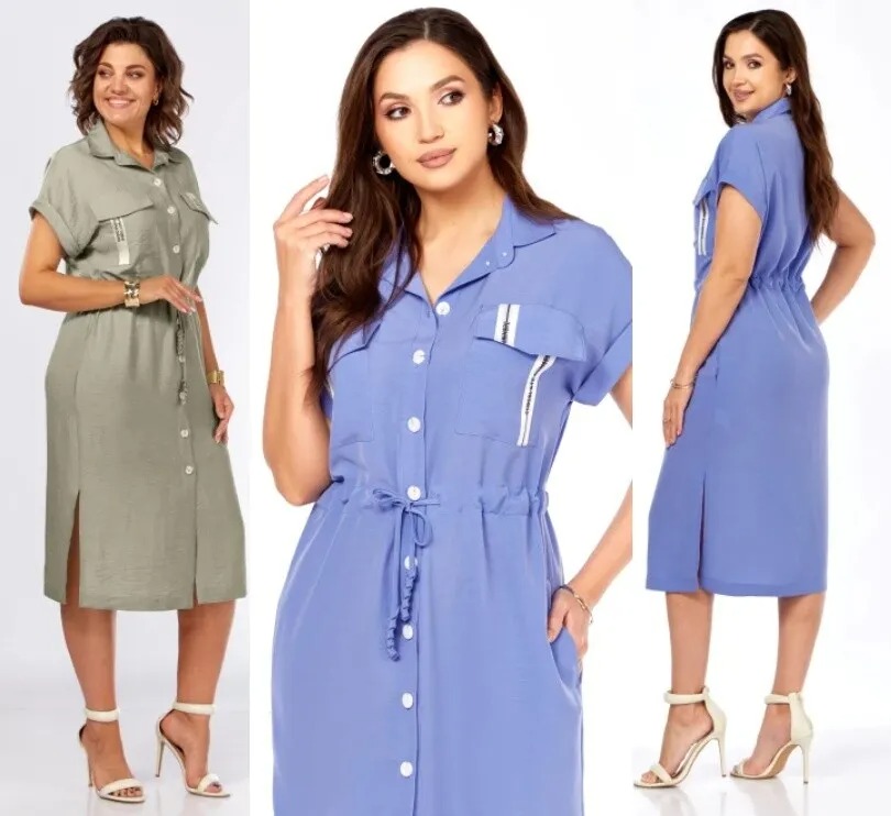 Платье, рубашка Ольга Стиль С-931