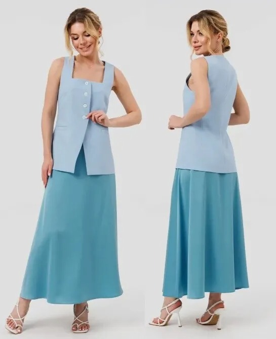 Комплект, жилет, юбка Ambera Style 2129