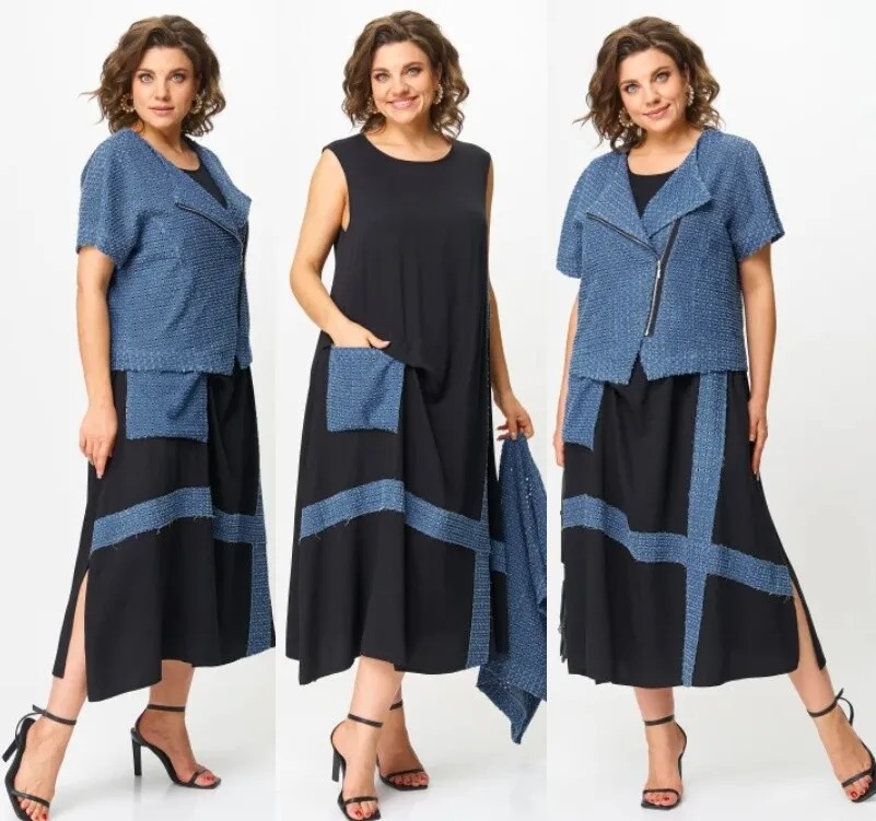 Комплект, платье, жакет Michel Chic 1428