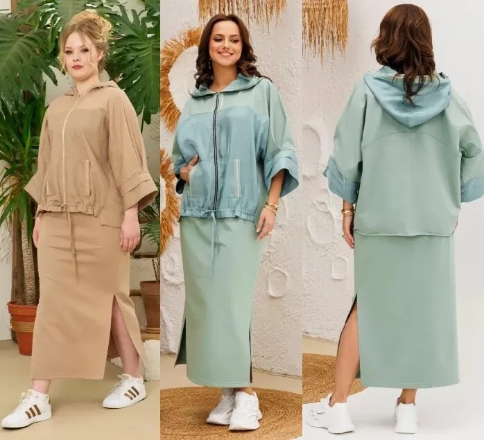 Комплект, кофта, юбка Anastasia 1224