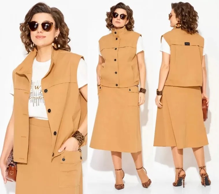 Костюм, жилет, юбка Liliana 1512