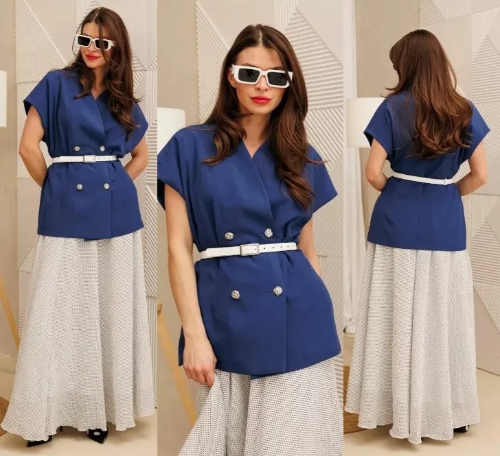 Комплект, жилет, юбка Anastasia 1347