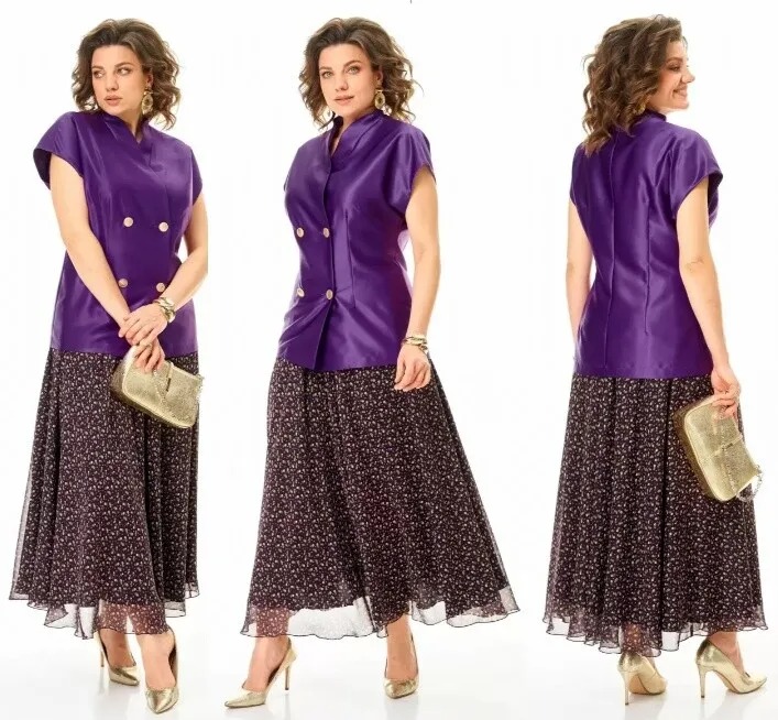 Комплект, жилет, юбка Anastasia 1347.2