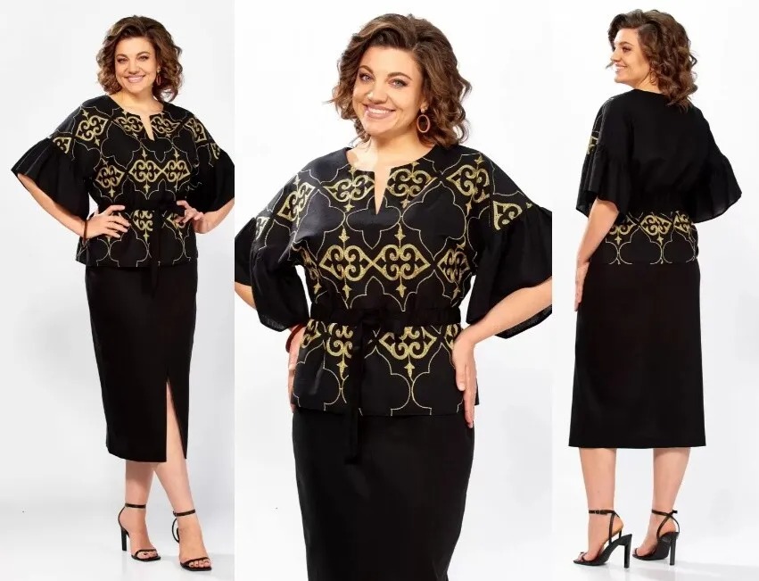 Комплект, блуза, юбка, блузка Mira Fashion 5685