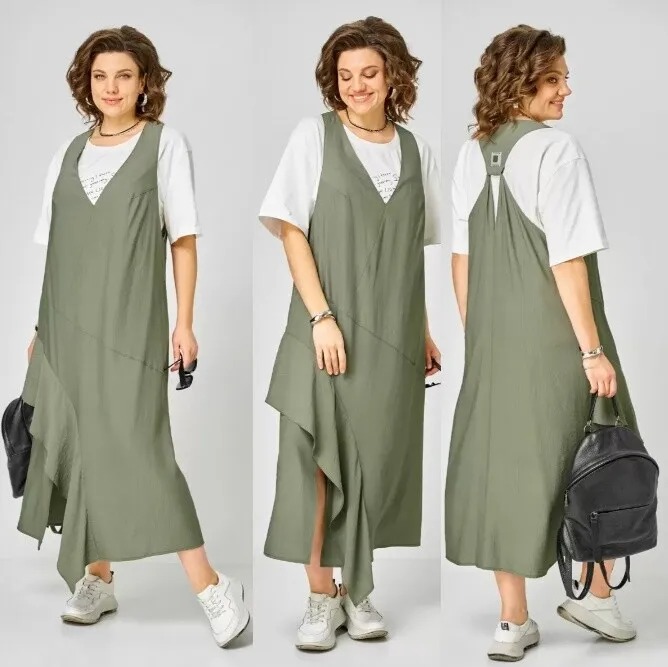 Комплект, сарафан, футболка Karina Delux М-1437