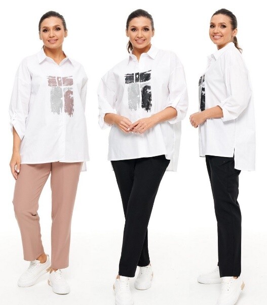 Комплект, блузка, брюки, блуза Beautiful&Free 6009