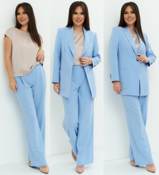 Костюм, жакет, брюки, блуза Магия Моды 2209