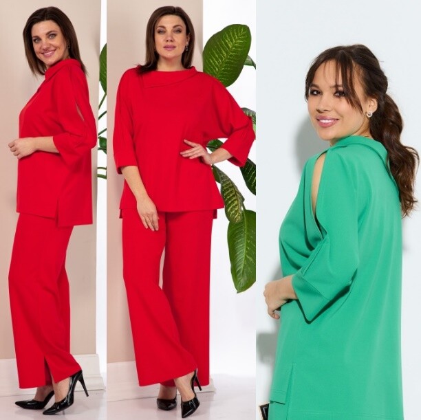 Комплект, блузка, брюки Anastasia 965