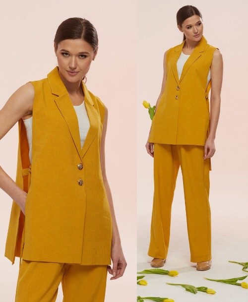 Комплект, жилет, брюки, блуза Ларс Стиль 697/1