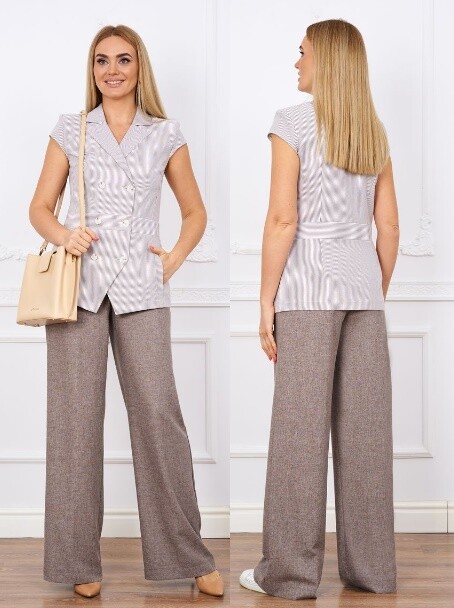 Комплект, жакет, брюки, джемпер Azzara 910Б