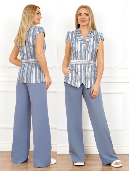 Комплект, жакет, брюки, джемпер Azzara 910Г