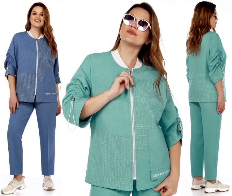 Комплект, жакет, брюки Olegran 4007