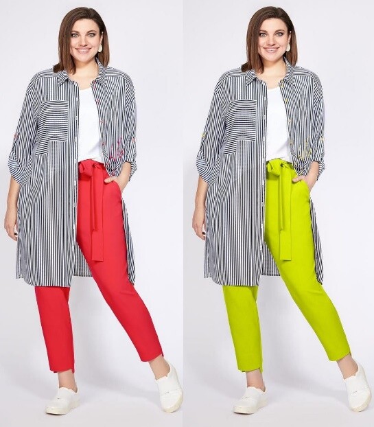 Комплект, блузка, топ, брюки Милора-Стиль 1098