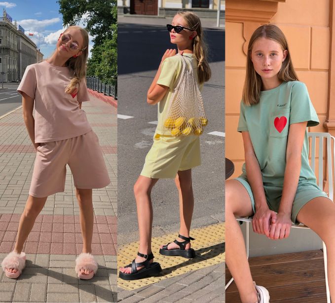 Комплект, футболка, шорты i3i Fashion 402