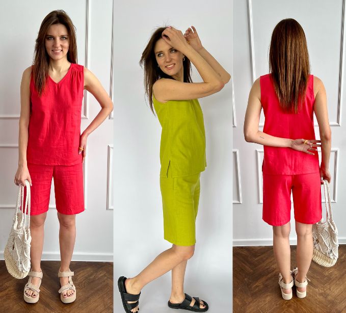 Комплект, блузка, шорты i3i Fashion 401