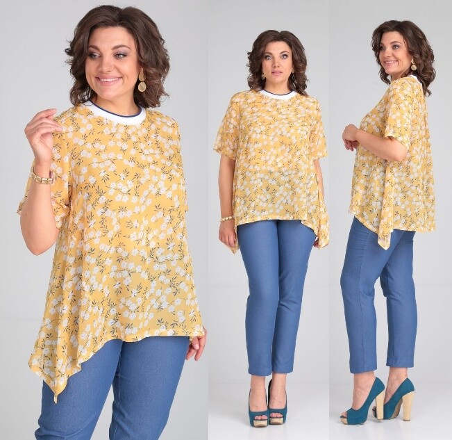 Комплект, блуза, брюки, блузка Michel Chic 1339