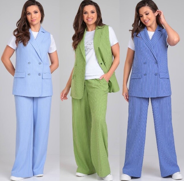 Комплект, жилет, брюки, джемпер LeNata 32253