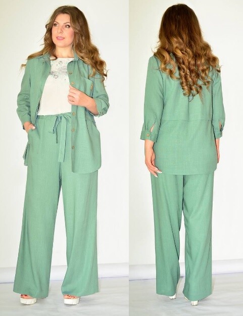 Костюм, блузка, брюки Needle 516