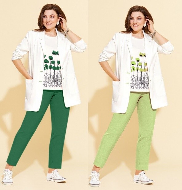 Комплект, жакет, брюки, футболка Милора-Стиль 1097