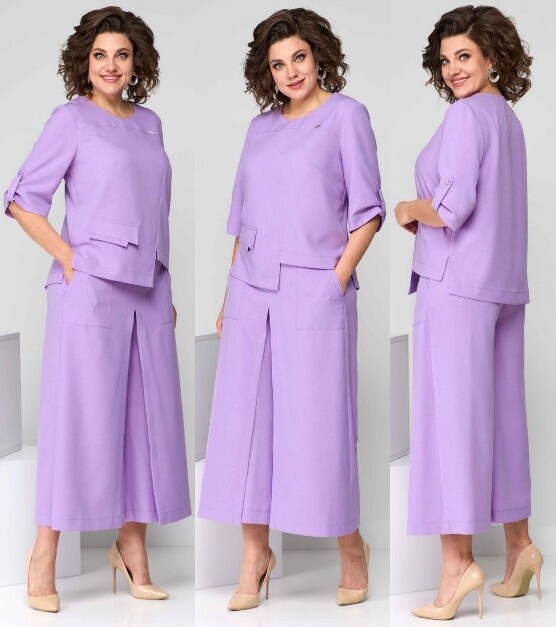 Комплект, блузка, юбка, брюки Асолия 1380