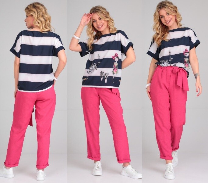 Комплект, блуза, брюки T&N 7399