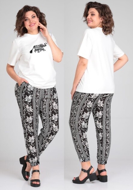 Комплект, брюки, футболка Michel Chic 1340