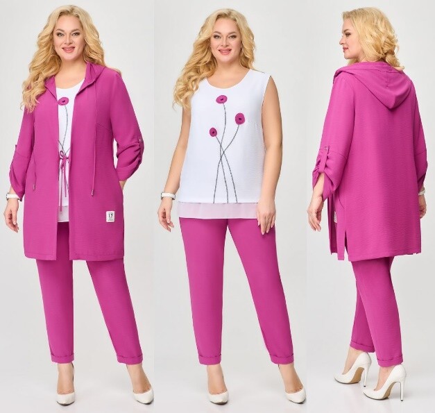 Комплект, кардиган, топ, брюки Svetlana-Style 1527Ф