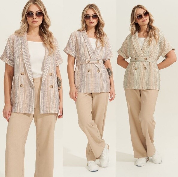 Комплект, жакет, топ, брюки Gizart 5119