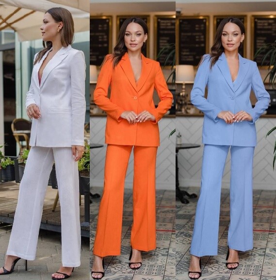 Костюм, жакет, брюки Ольга Стиль Л-209