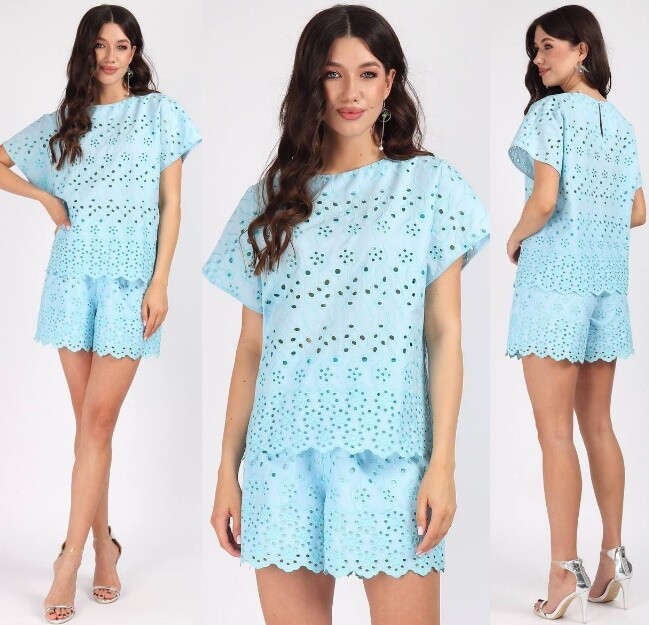 Костюм, блузка, шорты Mia-Moda 1459