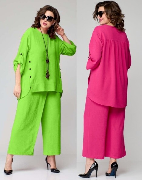 Комплект, блуза, брюки Eva Grant 7126-2