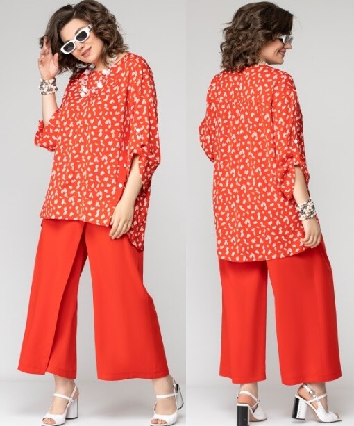 Комплект, блуза, брюки Eva Grant 7126-1