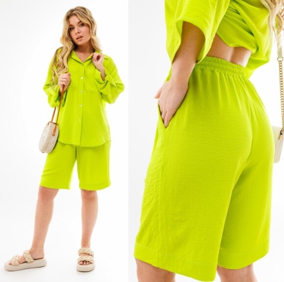 Комплект, рубашка, шорты Ambera Style 2033