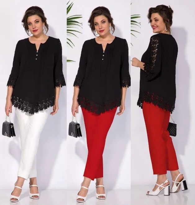 Комплект, блуза, брюки Liliana 1288-1243ч