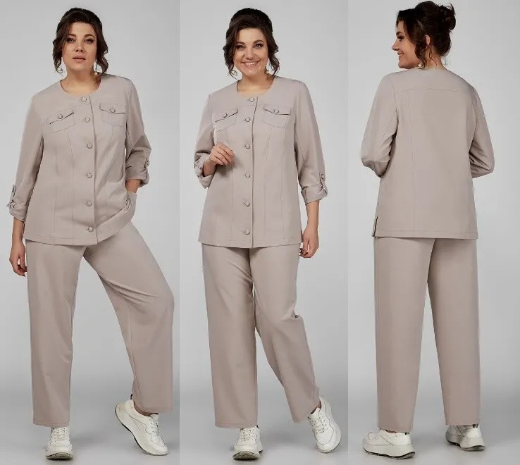 Комплект, костюм, брюки, жакет Algranda А3972-1