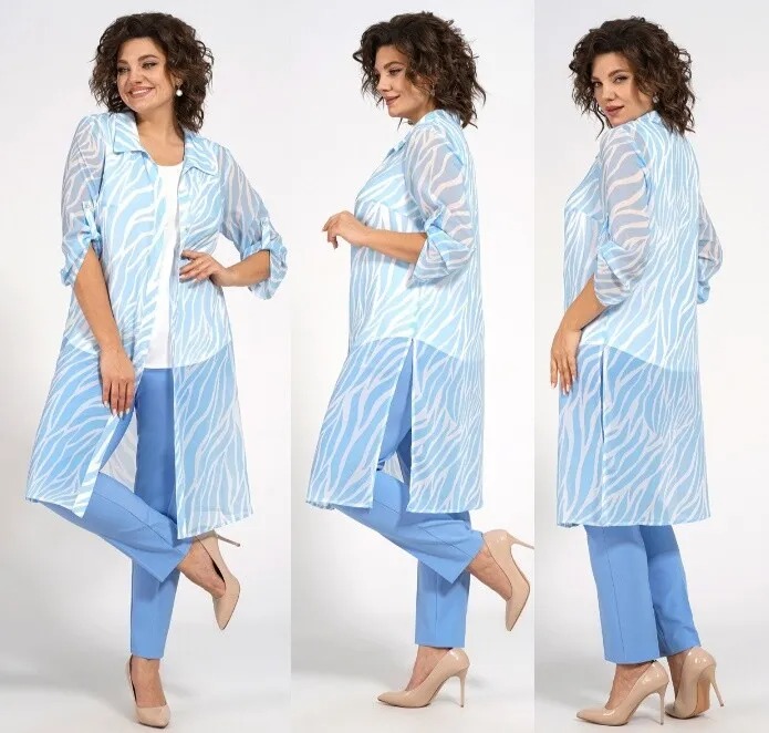 Комплект, блуза, блузон, брюки Alani Collection 2087