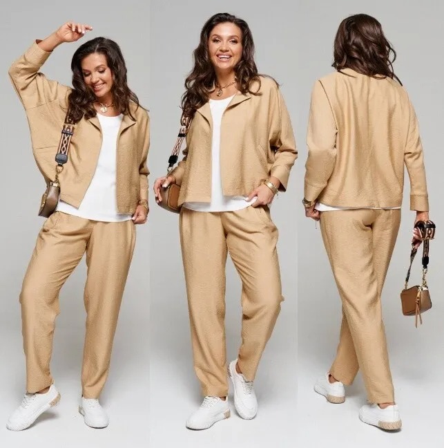 Комплект, блузка, брюки, топ Beautiful&Free 6093