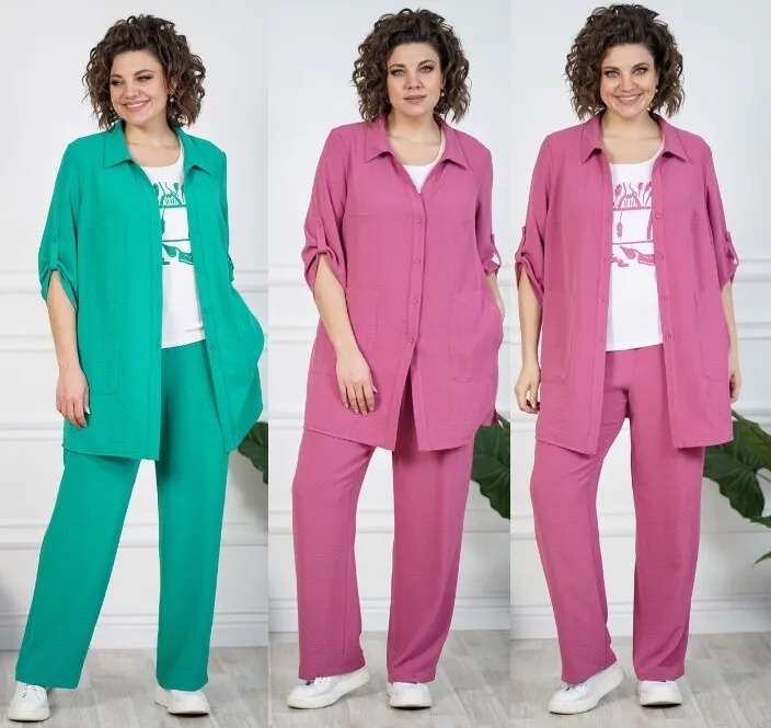 Комплект, блузон, брюки, блуза Alani Collection 2094