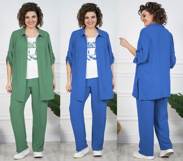 Комплект, блузон, брюки, блуза Alani Collection 2094